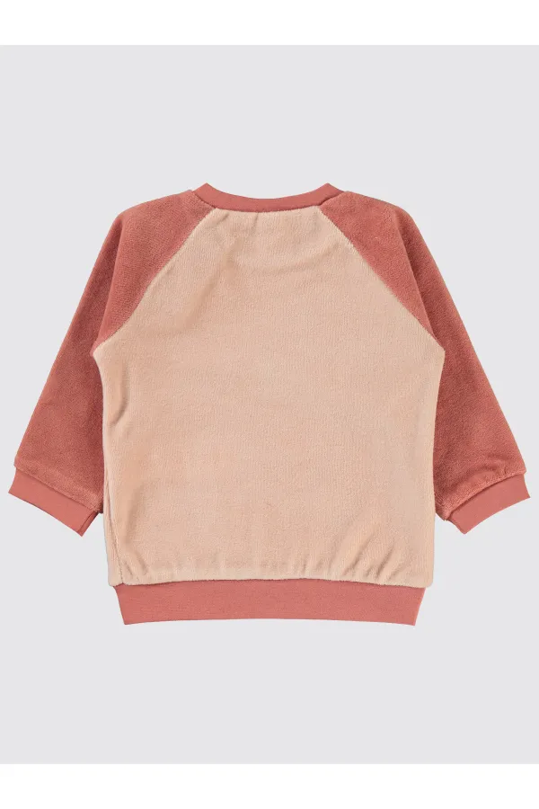 Bebek Sweatshirt 0-24 Ay Pudra - Paket
