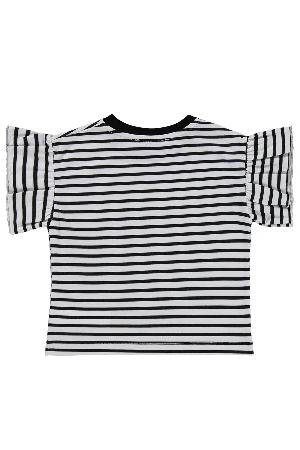 Lot de t-shirts noirs pour filles, 2-5 ans