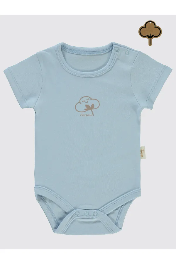 Bebek Çıtçıtlı Tulum 0-24 Ay Mavi - Paket Civil