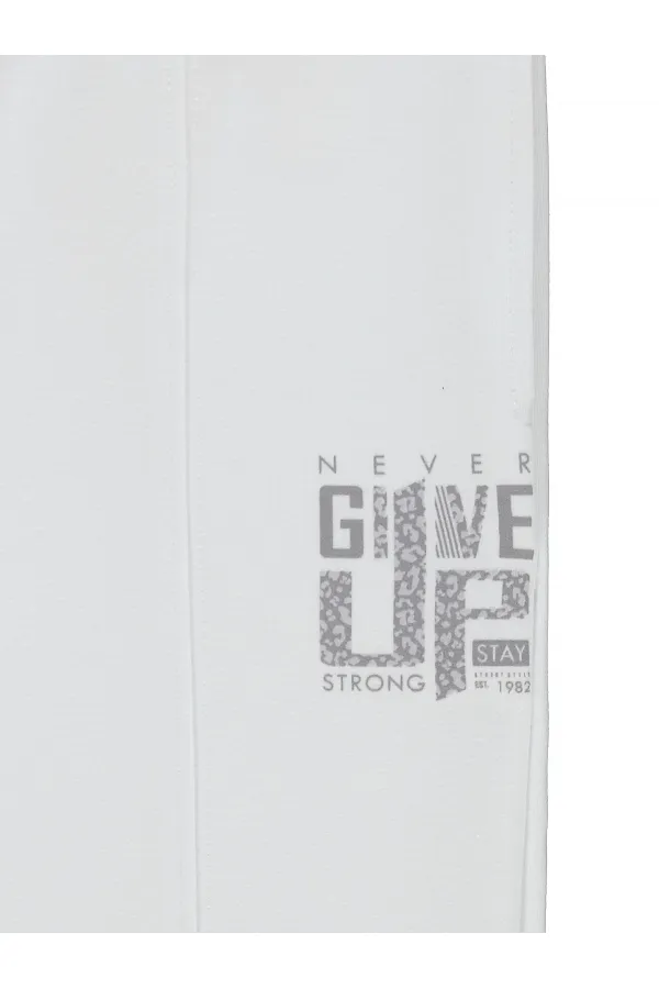 Girl's Tracksuit Bottoms 6-9 Years White - Pack