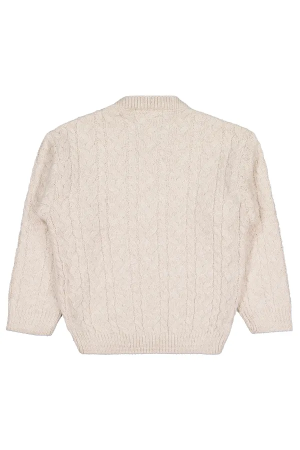 Kız Çocuk Kazak 6-9 Yaş Bej - Paket