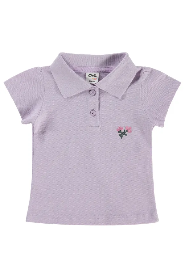 Bebek Tişört 0-24 Ay Lila - Paket