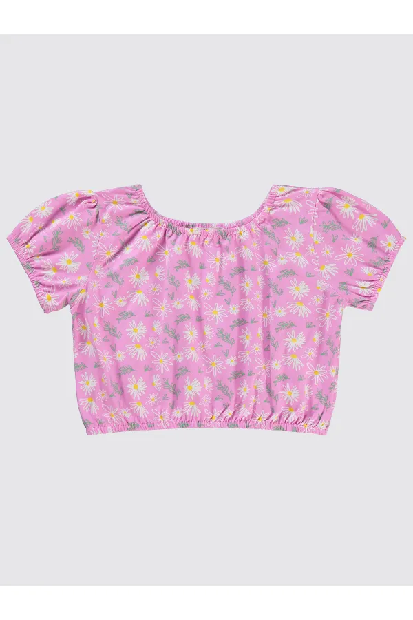 Girl T-Shirt 6-9 Years Old Fondant Pink - Package