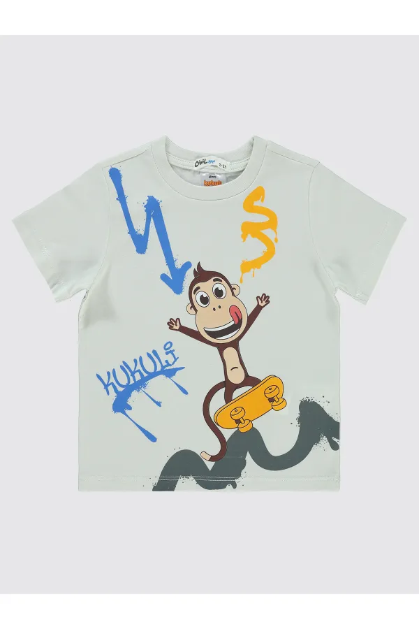 Erkek Çocuk Takım 2-5 Yaş Açık Gri - Paket