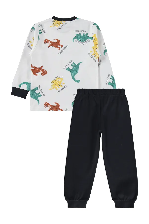 Erkek Çocuk Pijama Takımı 2-5 Yaş Füme - Paket