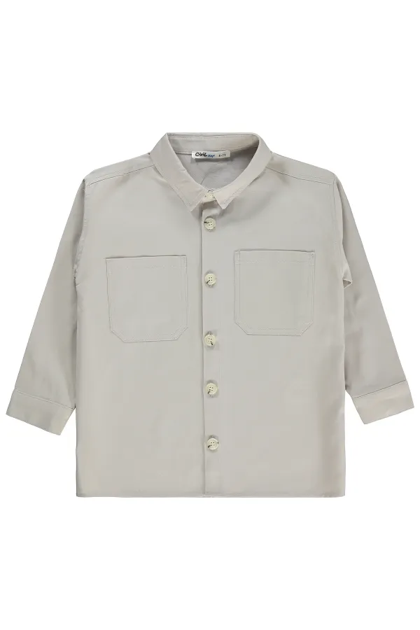 Erkek Çocuk Gömlek Set 10-13 Yaş Koyu Taş Rengi - Paket