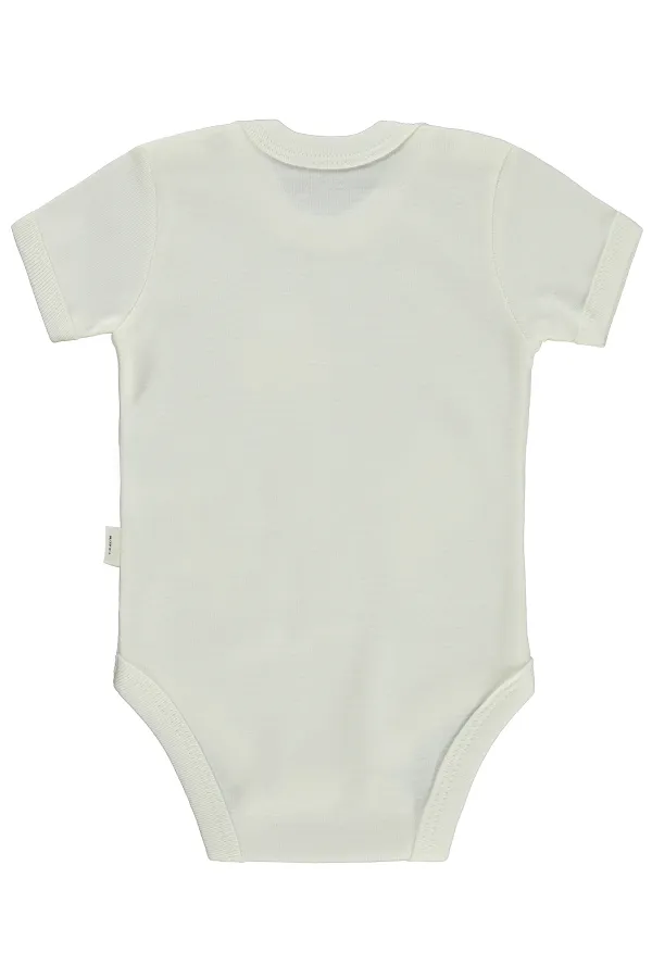 Bebek Çıtçıtlı Badi 0-24 Ay Ekru - Paket