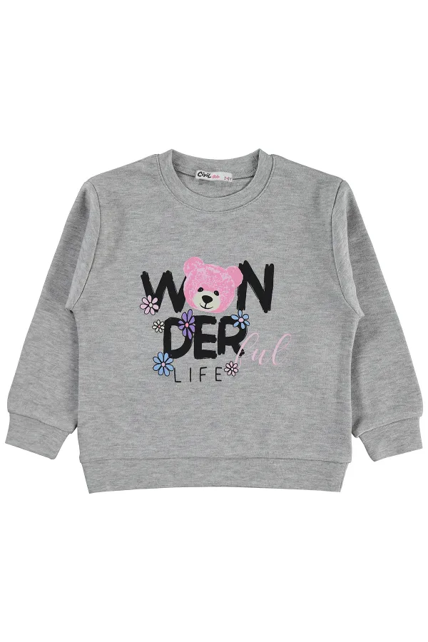 Kız Çocuk Sweatshirt Km 2-5 Yaş Grimelanj - Paket