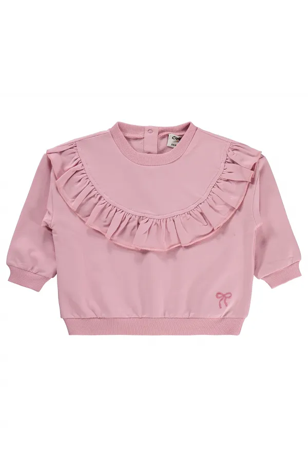 Bebek Sweatshirt 6-18 Ay Pembe - Paket