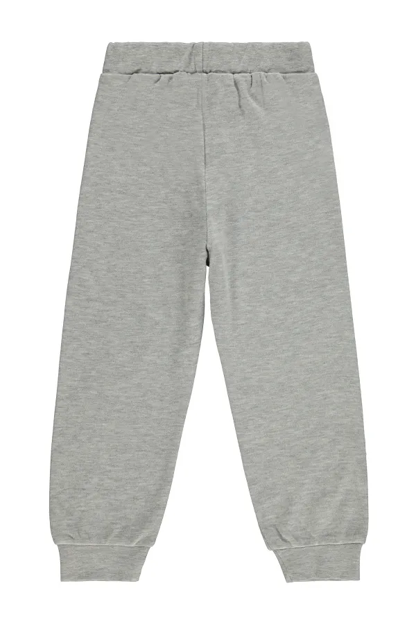Pantalon de survêtement garçon Km 2-5 ans Gris chiné - Emballage
