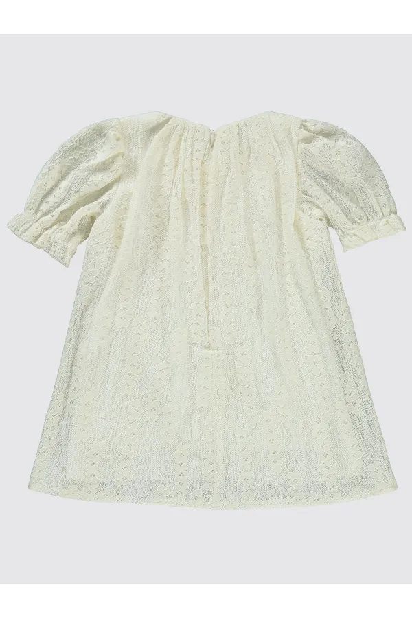 Bebek Jile ve Elbise 0-24 Ay Ekru - Paket