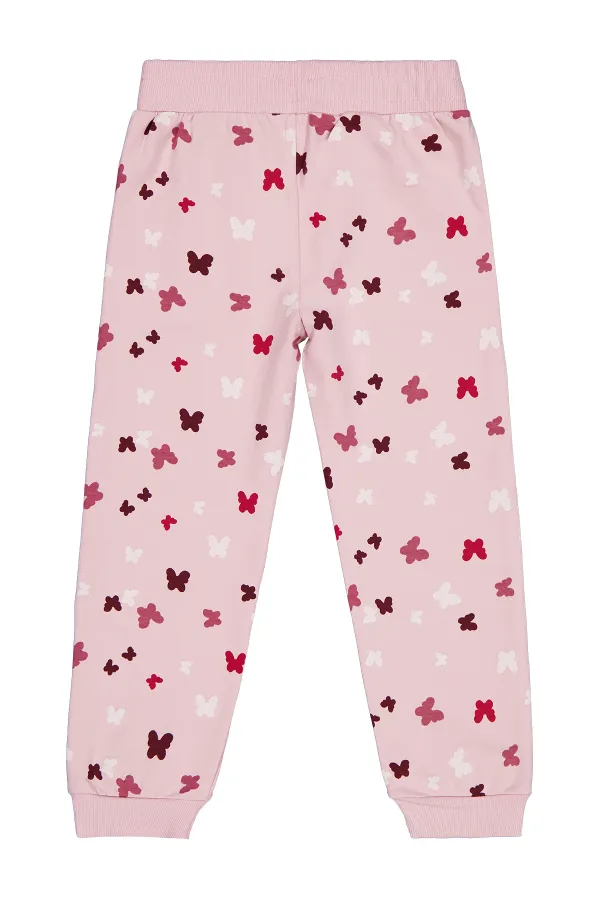 Kız Çocuk Eşofman Altı 6-9 Yaş Açık Gül Kurusu - Paket