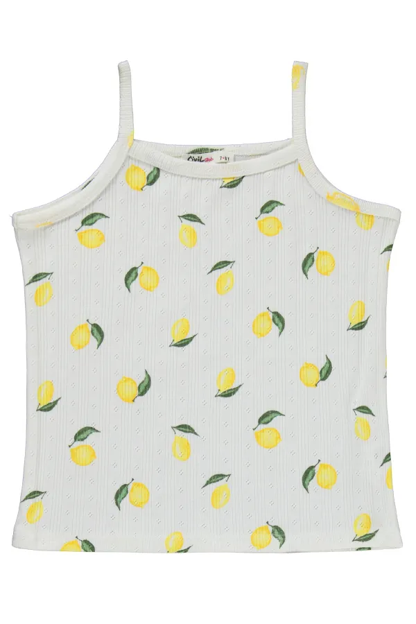 Ensemble pyjama fille, 6-9 ans, blanc cassé - Emballage