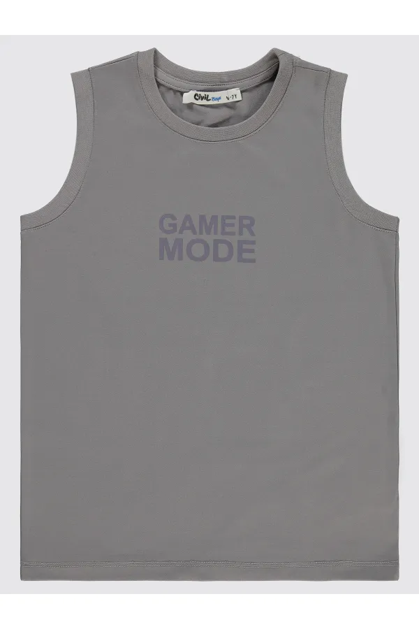 Lot de t-shirts gris pour garçons de 6 à 9 ans