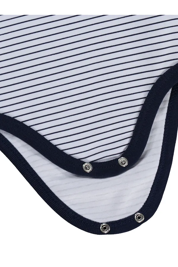 Bebek Çıtçıtlı Badi 0-24 Ay Lacivert - Paket