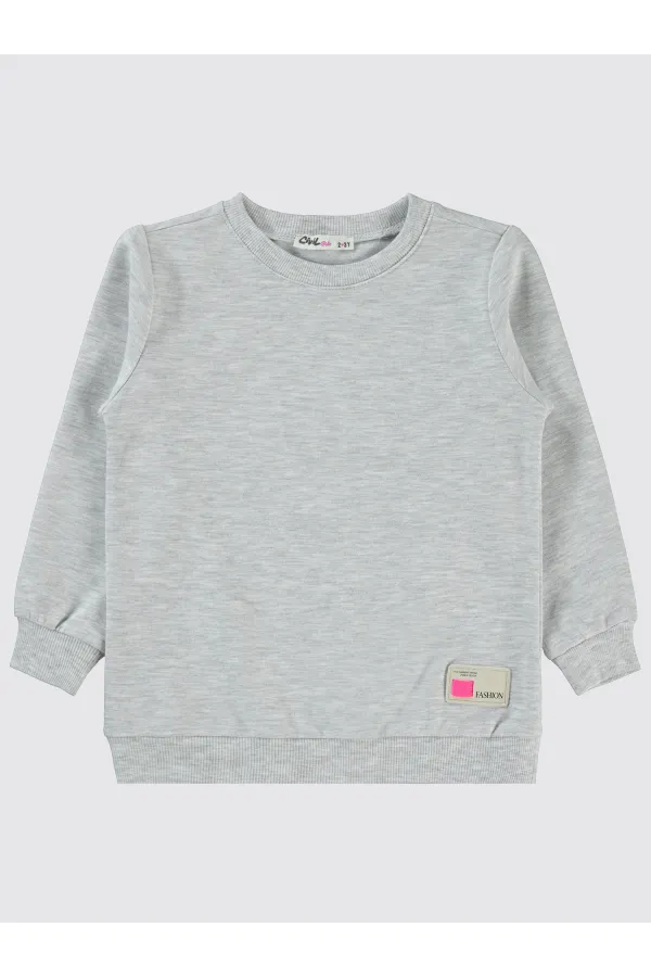 Sweat-shirt fille 2-5 ans écru - Emballage