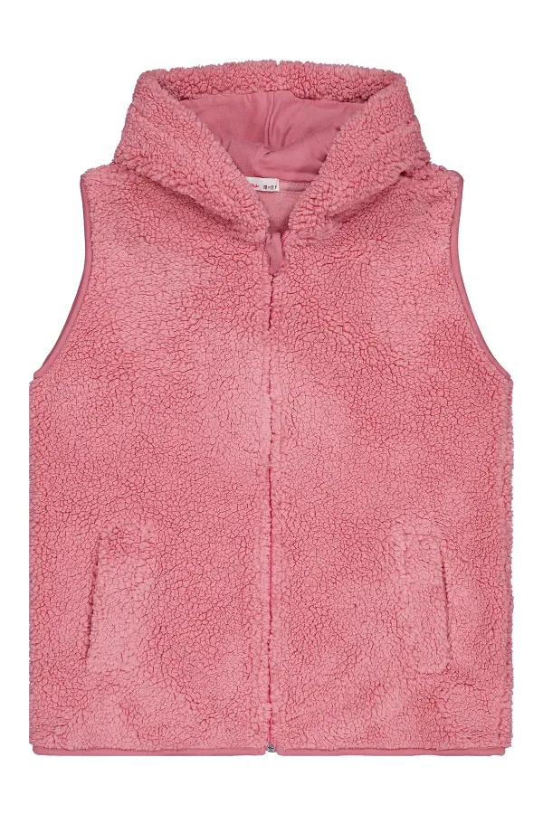 Kız Çocuk Yelek 10-13 Yaş Soft Pembe - Paket