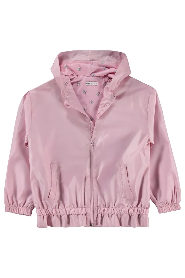 Kız Çocuk Yağmurluk 6-9 Yaş Koyu Pembe - Paket