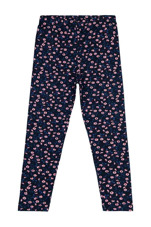 Leggings pour filles Km 6-9 ans Bleu marine - Emballage