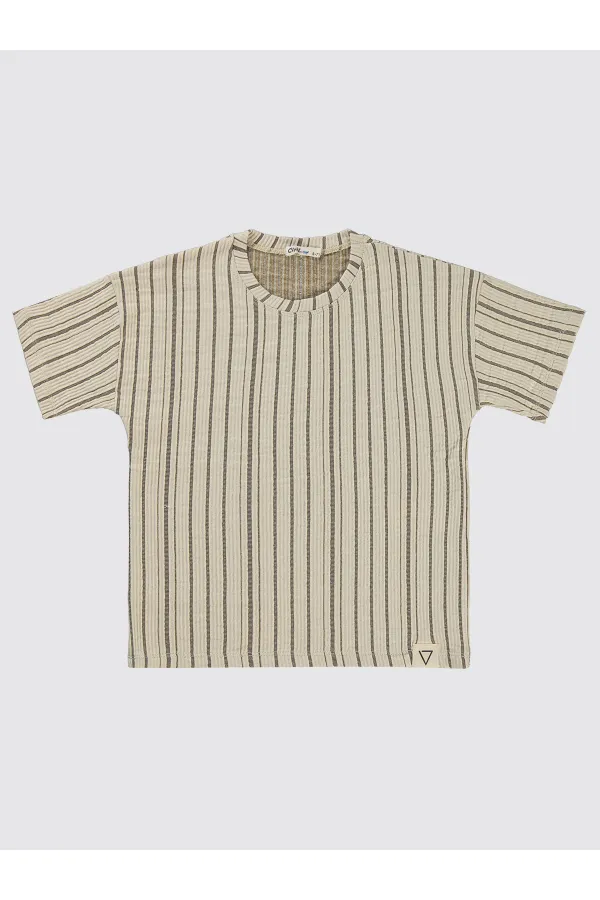 T-shirt garçon marron 6-9 ans - Emballage