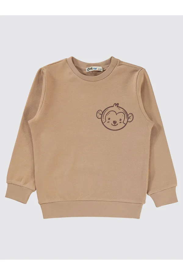 Boy Sweatshirt 2-5 Years Mink - Package