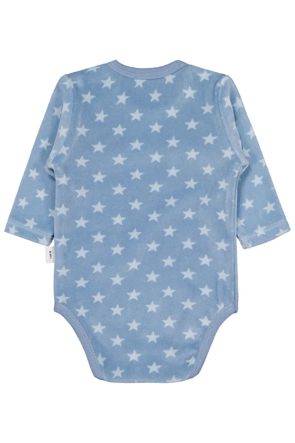 Body bébé à boutons-pression 0-24 mois bleu glacier - Lot