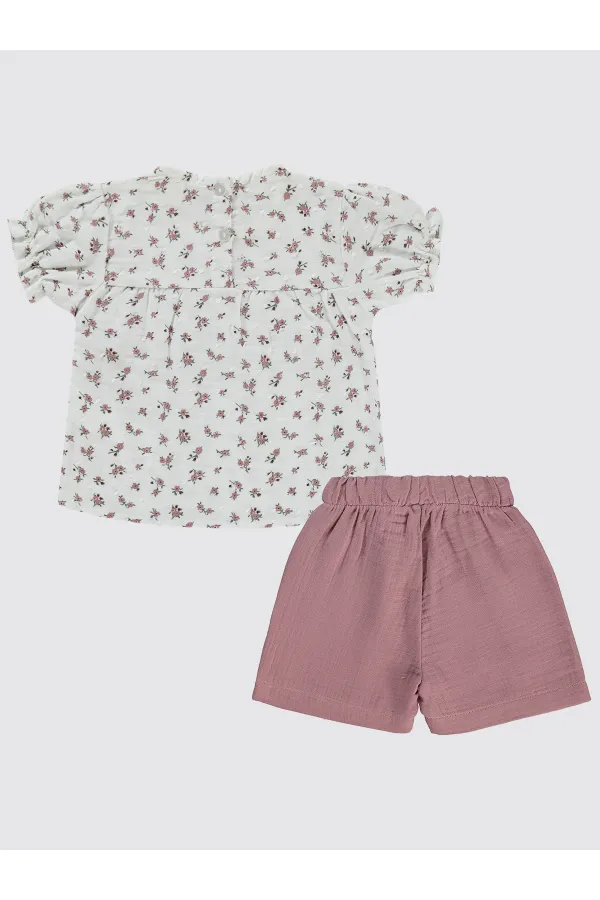 Baby Set 0-24 Months Ecru-Dusty Rose - Package