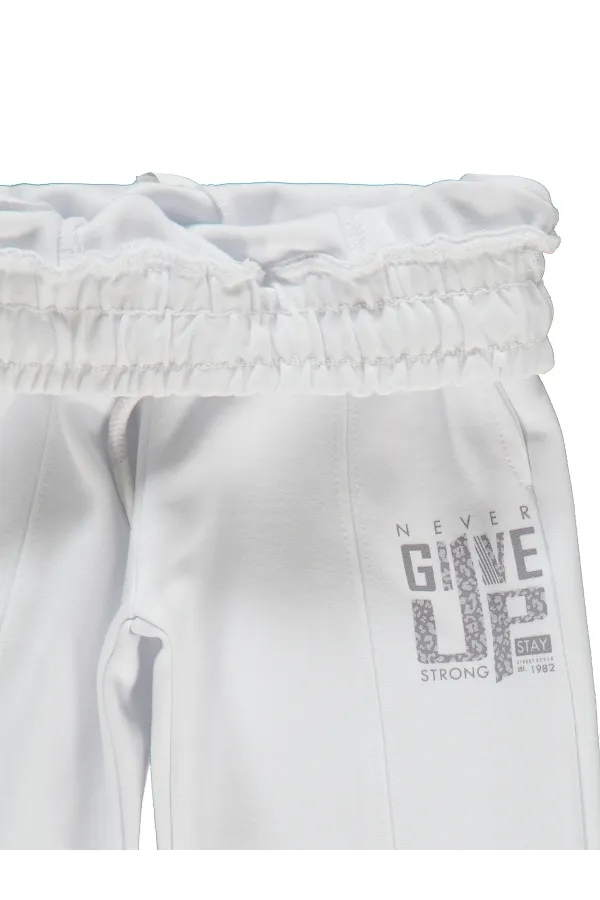 Bas de survêtement blanc pour fille (2-5 ans) - Lot