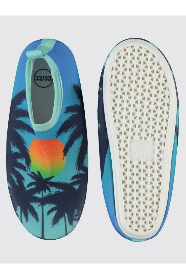 Erkek Çocuk Deniz Ayakkabısı 31-35 Numara Turkuaz - Paket