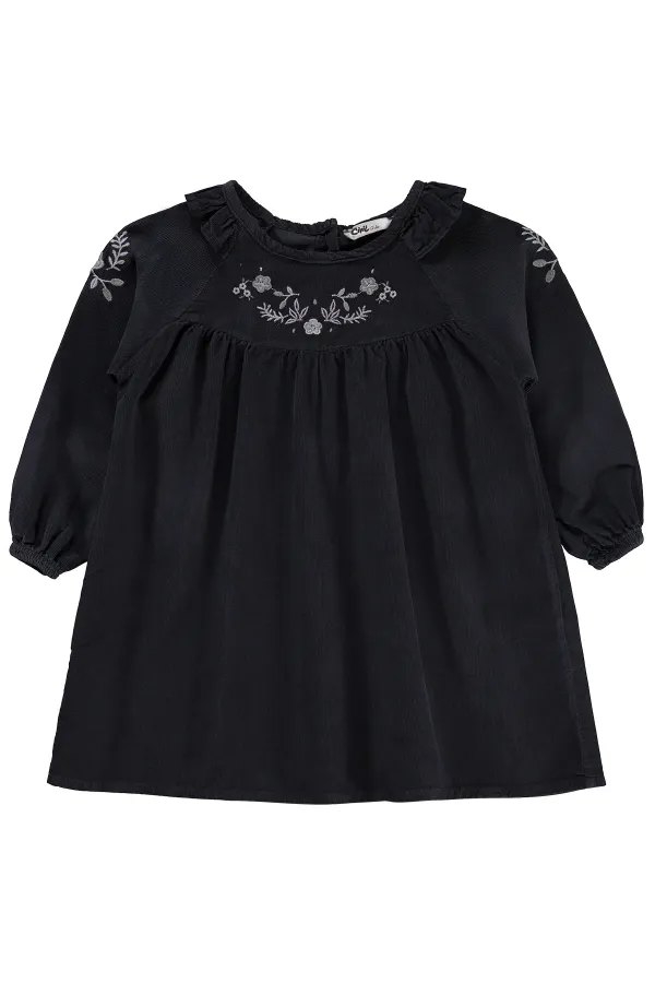 Girls' Jumpsuit and Dress Set, Ages 2-5, Anthracite - Package