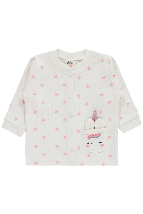 Bebek Pijama Takımı 0-24 Ay Ekru - Paket