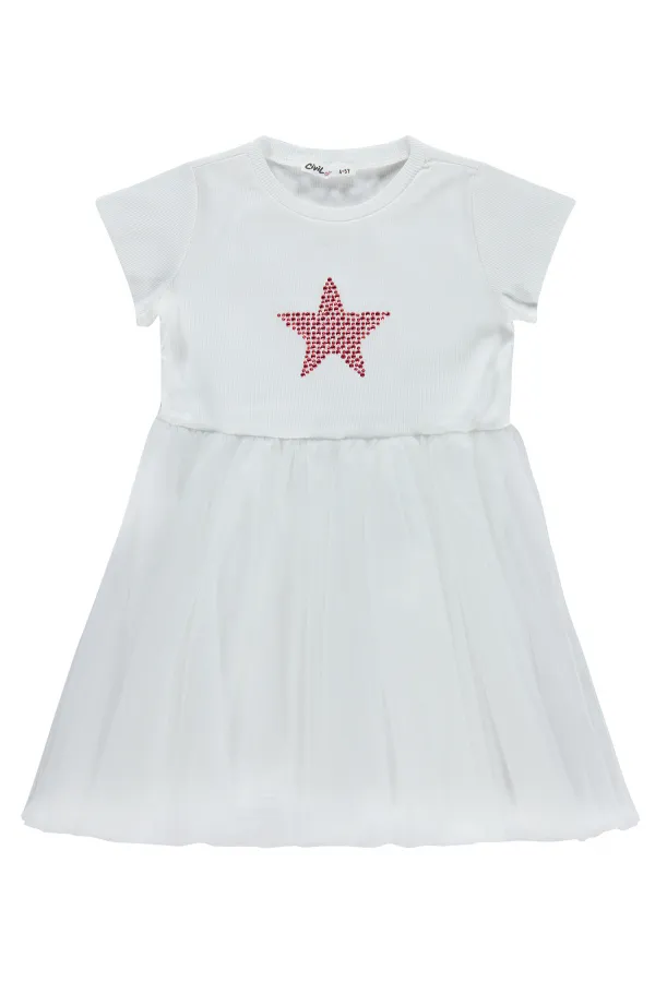 Girls' Jumpsuit and Dress, Ages 6-9, Off-White - Package
