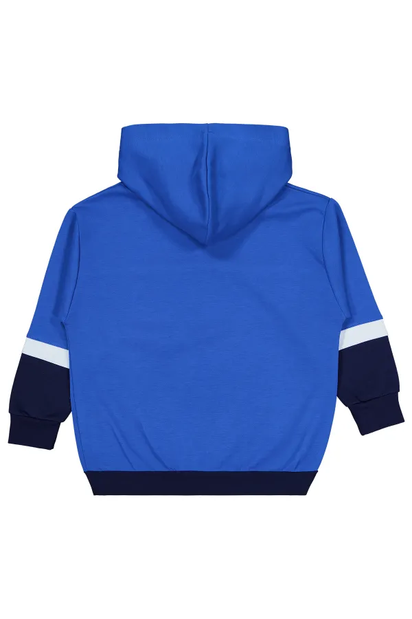 Erkek Çocuk Sweatshirt 6-9 Yaş Saks - Paket