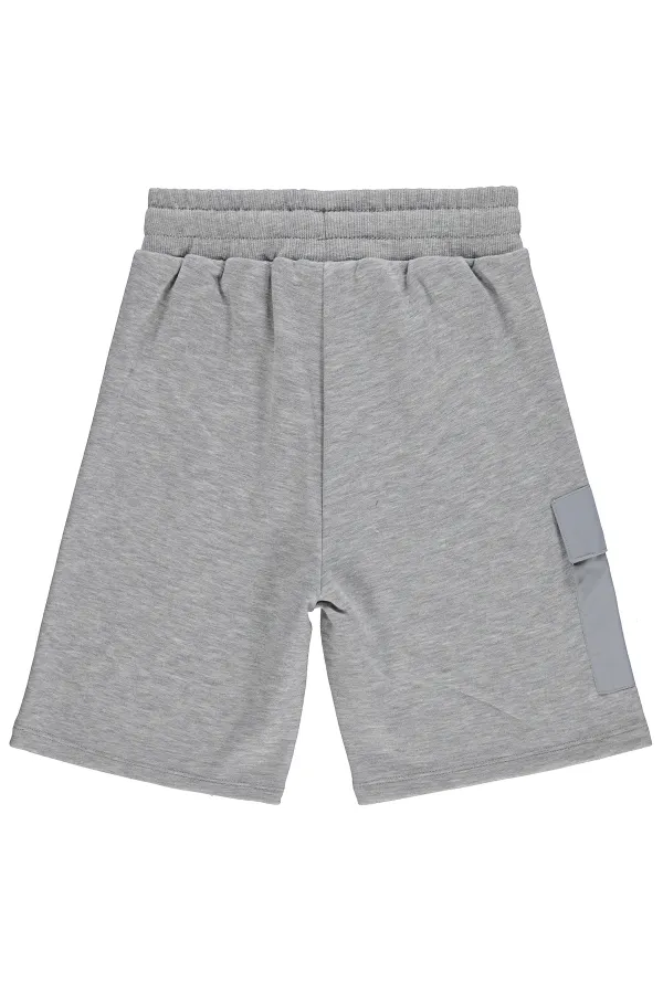 Boys' Capri Pants, Ages 10-13, Grey Melange - Pack