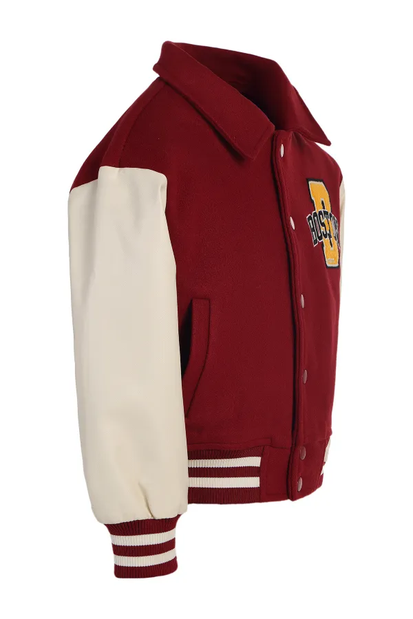 Erkek Çocuk Ceket 6-9 Yaş Bordo - Paket
