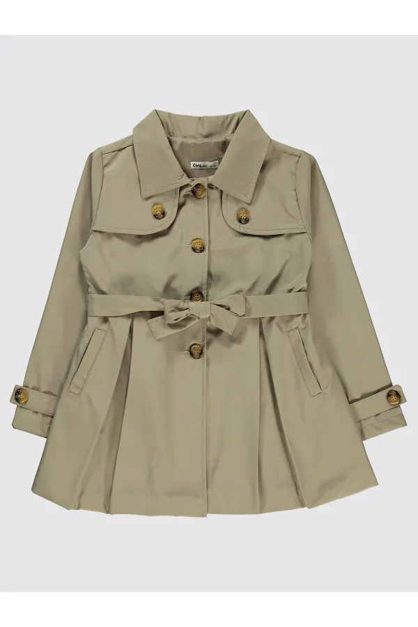 Kız Çocuk Ceket 10-13 Yaş Bej - Paket