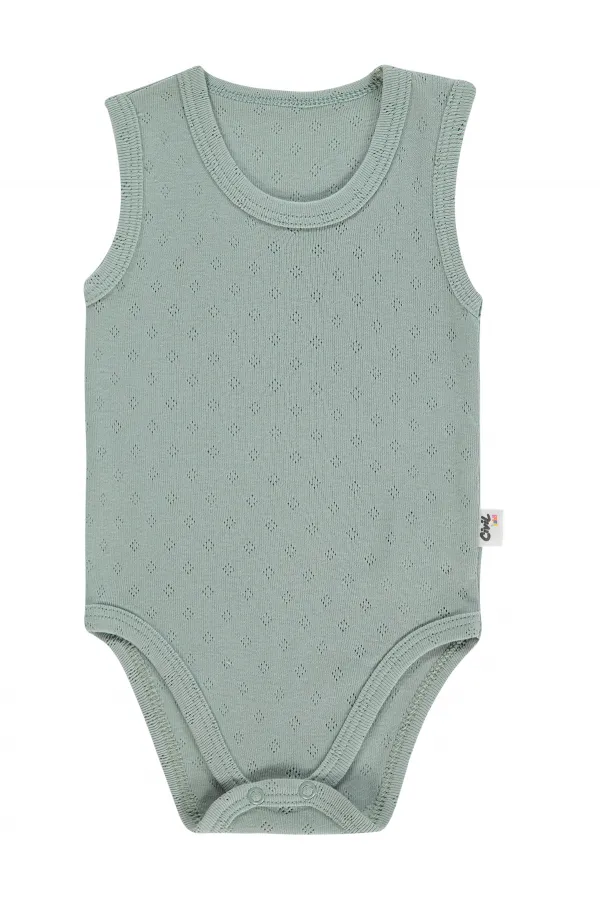 Bebek Çıtçıtlı Badi 0-24 Ay Yeşil - Paket