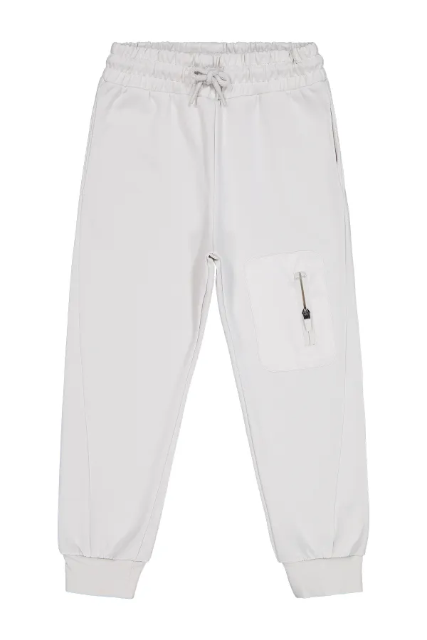 Bas de survêtement garçon 10-13 ans Gris clair - Lot