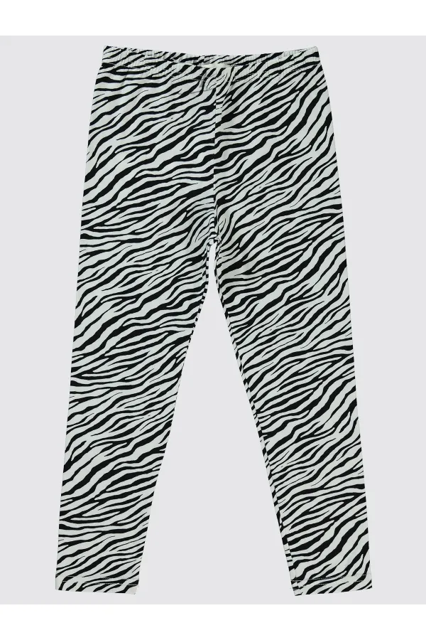 Collants pour filles de 6 à 9 ans, écru - Paquet