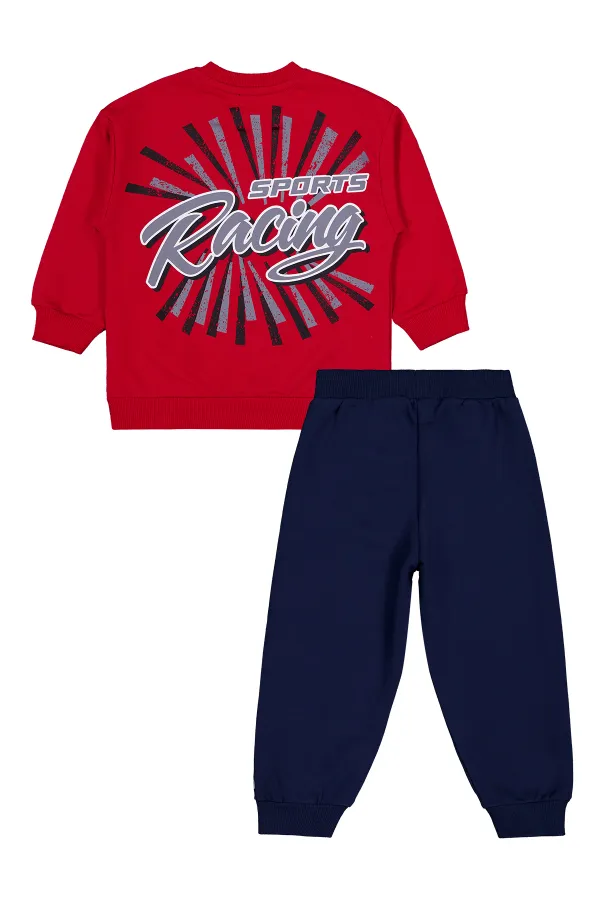 Ensemble de survêtement rouge pour garçon de 2 à 5 ans - Emballage