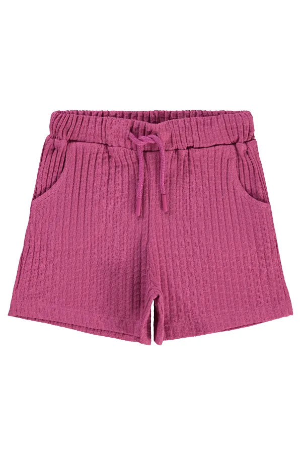 Kız Çocuk Şort 6-9 Yaş Leylak Pusu - Paket