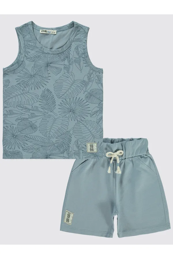 Boys' Suit 2-5 Years Old Soft Blue - Package