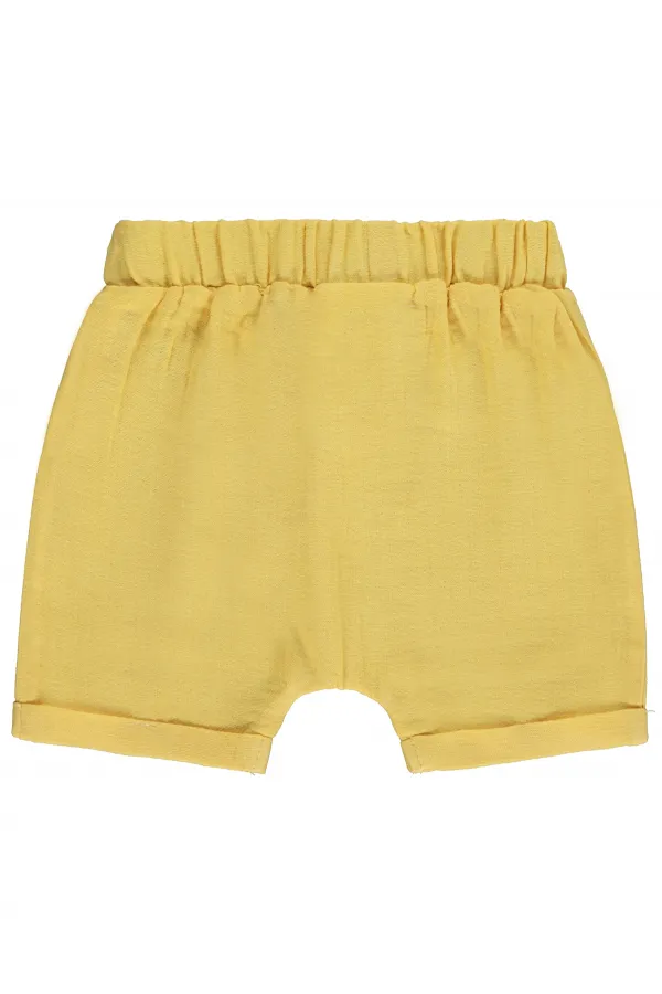 Bebek Şort 0-24 Ay Koyu Hardal - Paket