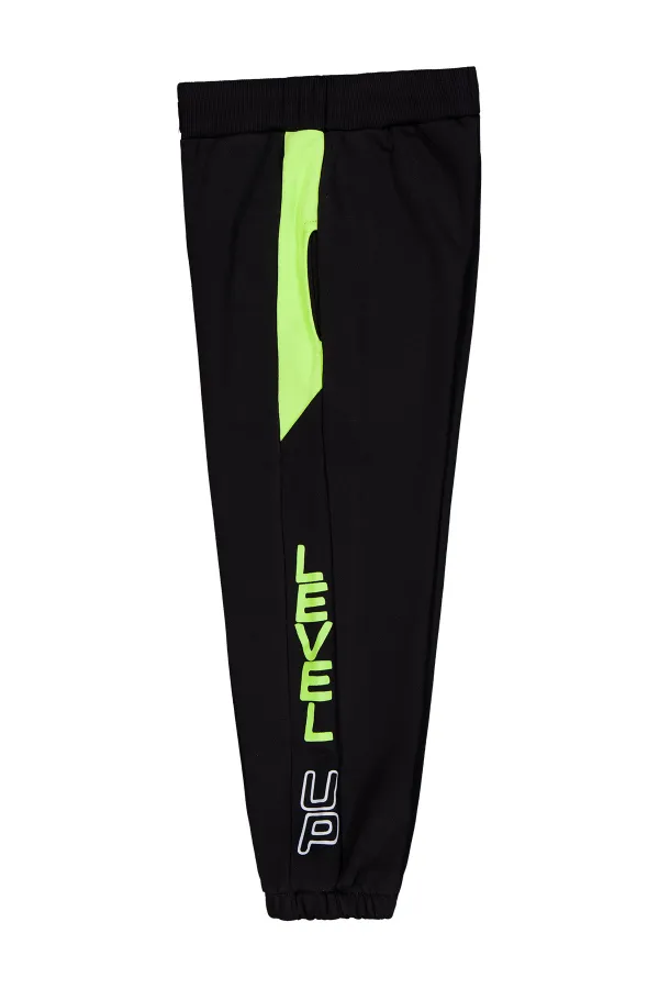 Erkek Çocuk Eşofman Altı 6-9 Yaş Siyah - Paket