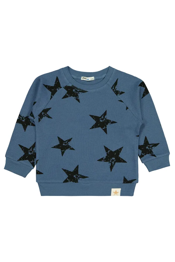 Erkek Çocuk Sweatshirt 2-5 Yaş İndigo - Paket