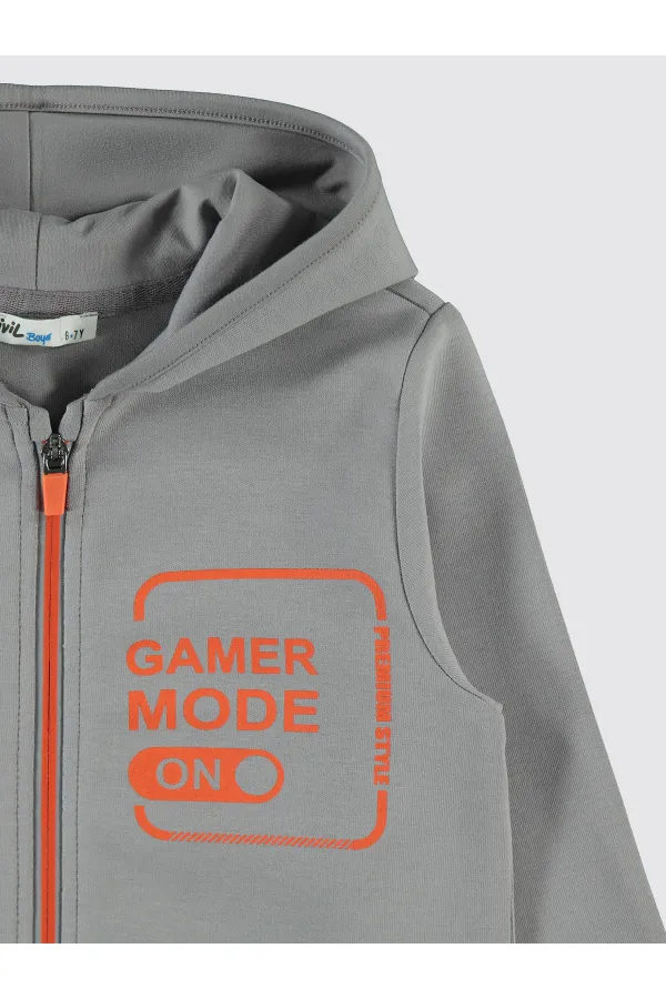 Gilet garçon gris 10-13 ans - Emballage