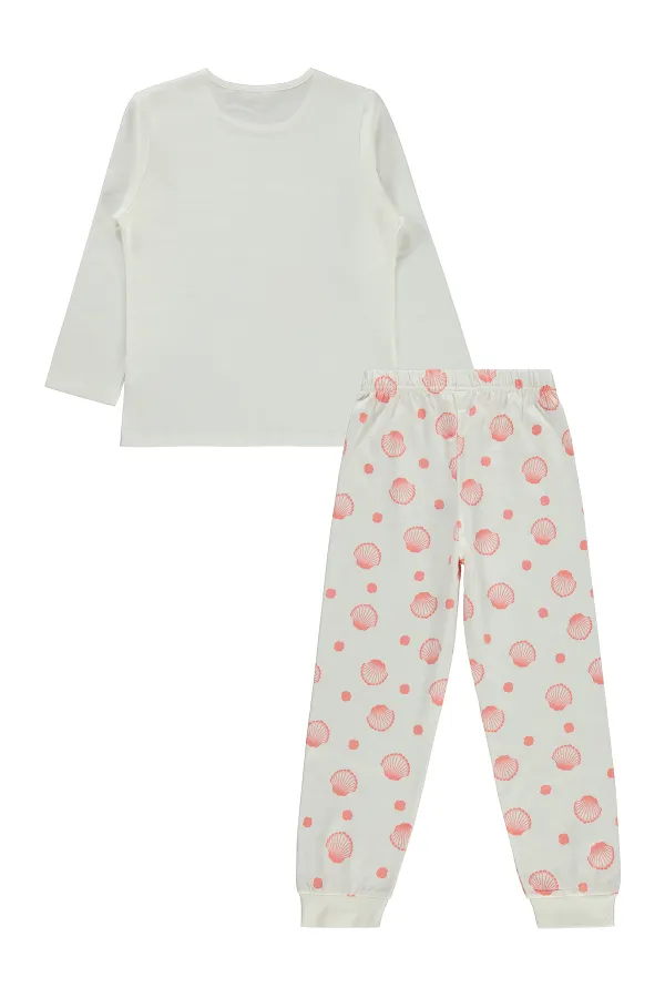 Ensemble pyjama fille, 6-9 ans, blanc cassé - Emballage