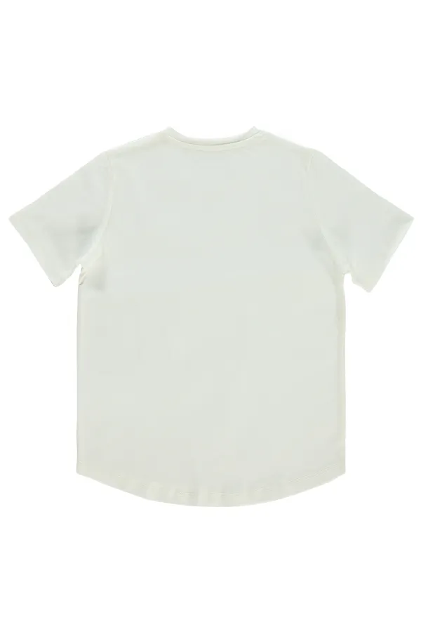 T-shirt garçon 6-9 ans écru - Emballage