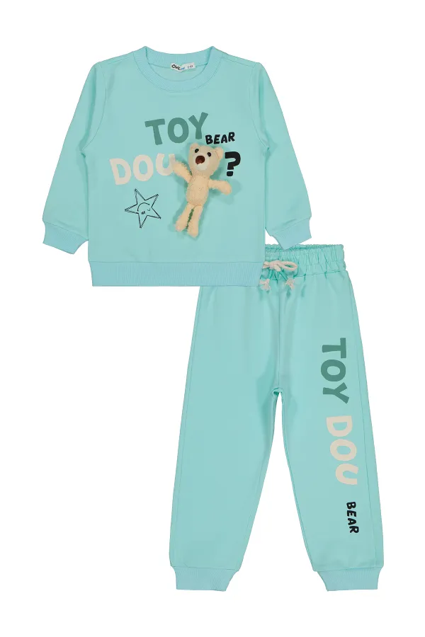 Boys Tracksuit Set 2-5 Years Mint Green - Package