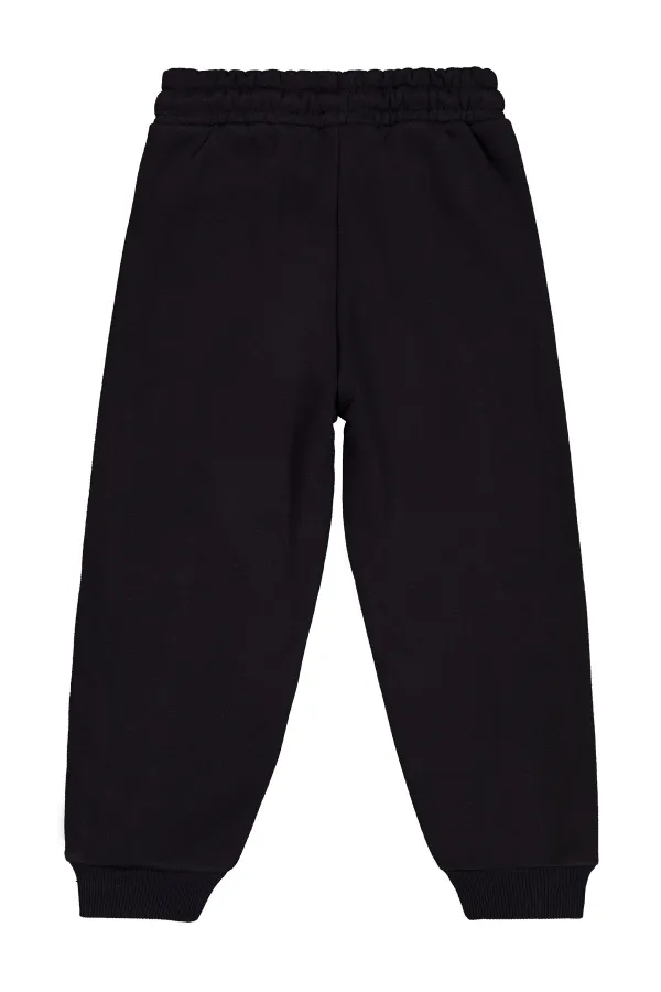 Pantalon de survêtement garçon, 6-9 ans, noir - Lot